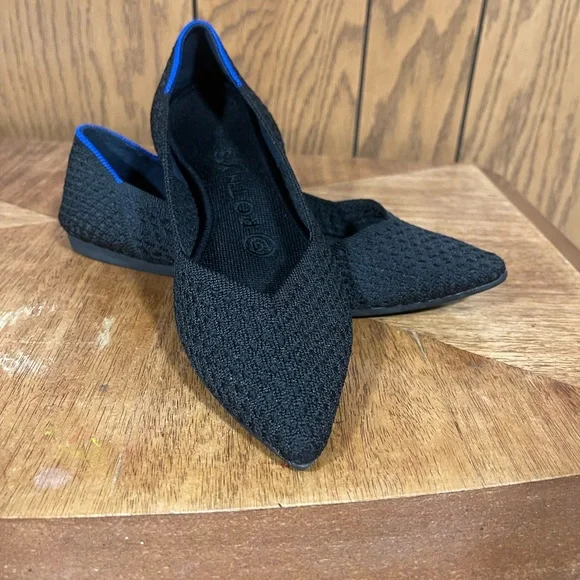 Rothy's The Pointe Honeycomb-Black - Picture 7 of 14